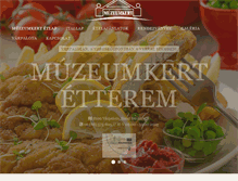 Tablet Screenshot of muzeumkert.hu